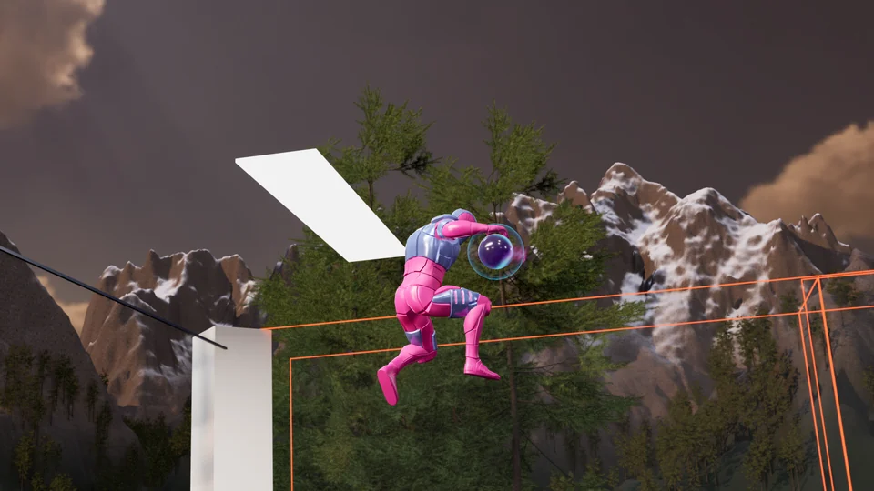 Nastics: airborne windup, clear weather at dawn